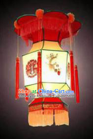 Chinese Traditional Painting Plum Palace Lantern New Year Hanging Lamp Lantern Festival Lamp