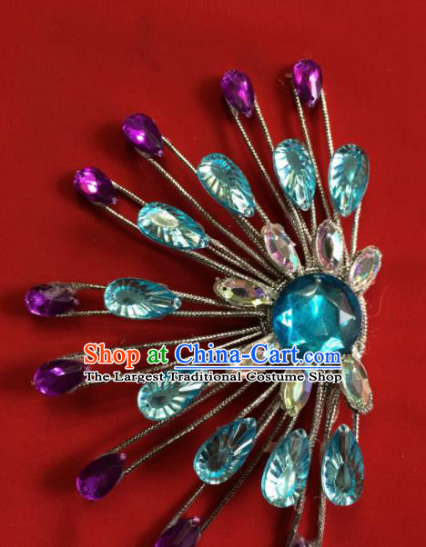 Chinese Beijing Opera Actress Hair Claw Traditional Peking Opera Princess Hair Accessories for Women