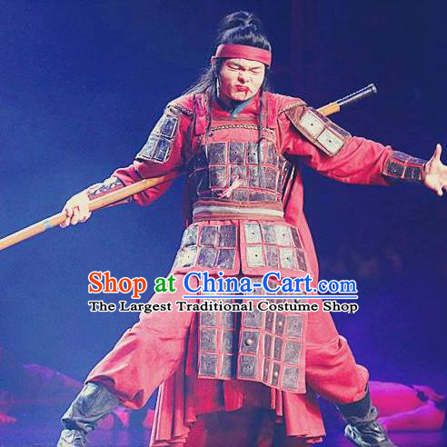 Chinese The Romantic Show of Sanya Stage Performance Dance General Costume for Men