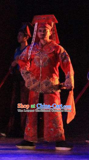 Chinese Back to Song Dynasty Imperial Bodyguard Stage Performance Dance Costume for Men