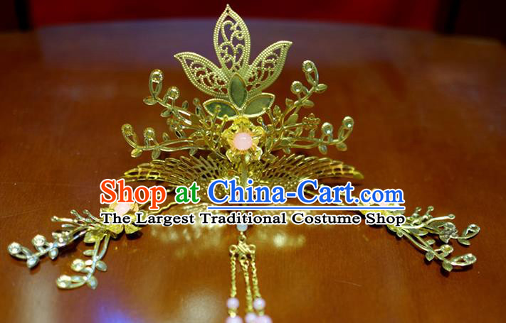 Chinese Traditional Ancient Court Queen Phoenix Hair Crown Hairpins Classical Hanfu Hair Accessories for Women