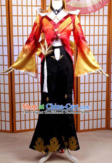 Traditional Chinese Cosplay Female Swordsman Dress Ancient Heroine Costume for Women