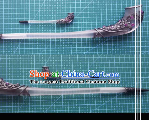Traditional Chinese Cosplay Swordsman Pipe Hairpins Ancient Hanfu Hair Accessories for Women