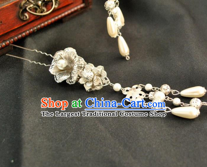 Traditional Chinese Classical Tassel Hairpins Ancient Princess Hanfu Hair Accessories for Women