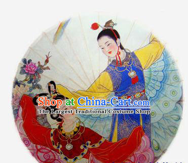 Chinese Handmade Printing Jia Baoyu Lin Daiyu Oil Paper Umbrella Traditional Decoration Umbrellas