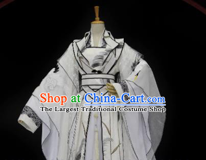 Traditional Chinese Cosplay Empress Ye Zhen White Dress Ancient Drama Female Swordsman Costumes for Women