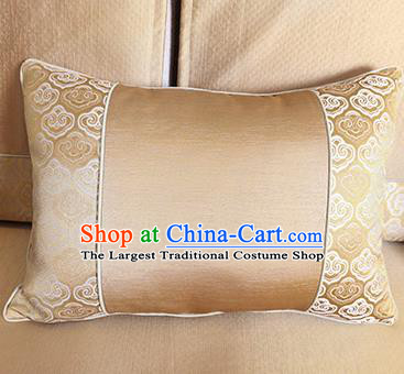 Traditional Chinese Home Decoration Accessories Back Cushion Cloud Pattern Golden Brocade Cover