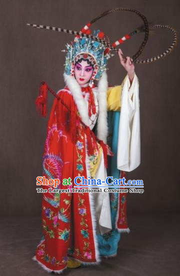 Han Consort Ming Chinese Peking Opera Diva Dress Stage Performance Dance Costume and Headpiece for Women