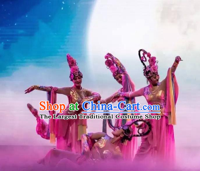 Ganzhou Musical Dance Chinese Classical Dance Dress Stage Performance Dance Costume and Headpiece for Women