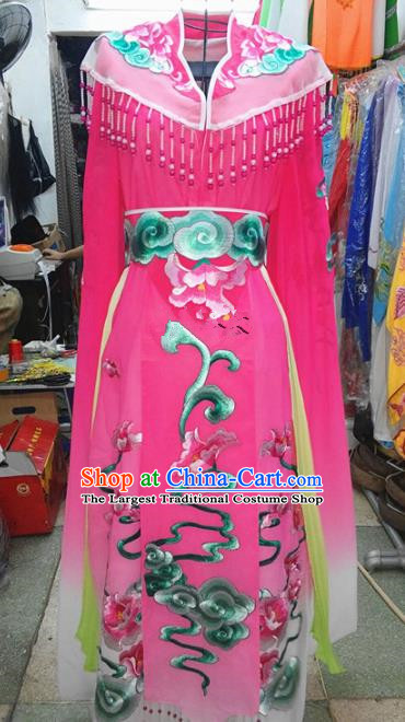 Chinese Traditional Beijing Opera Princess Costume Peking Opera Actress Rosy Dress for Adults