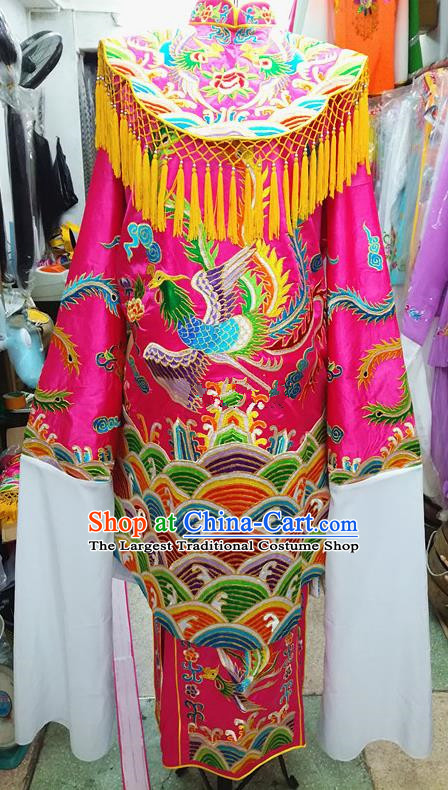 Chinese Traditional Beijing Opera Queen Rosy Water Sleeve Dress Peking Opera Actress Costume for Adults