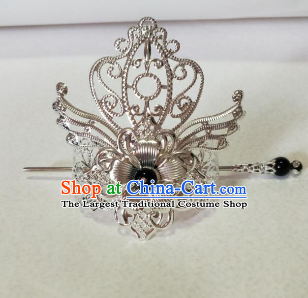 Chinese Traditional Hair Accessories Ancient Swordsman Prince Hairdo Crown Headwear for Men