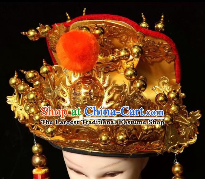 Chinese Traditional Beijing Opera Royal Highness Hat Peking Opera Emperor Hat