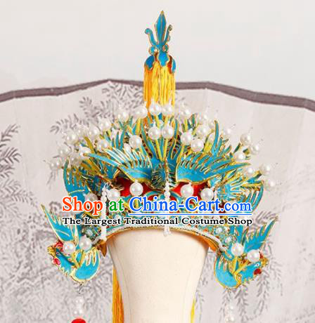 Chinese Traditional Beijing Opera Phoenix Coronet Hair Accessories Ancient Kun Opera Imperial Consort Headwear