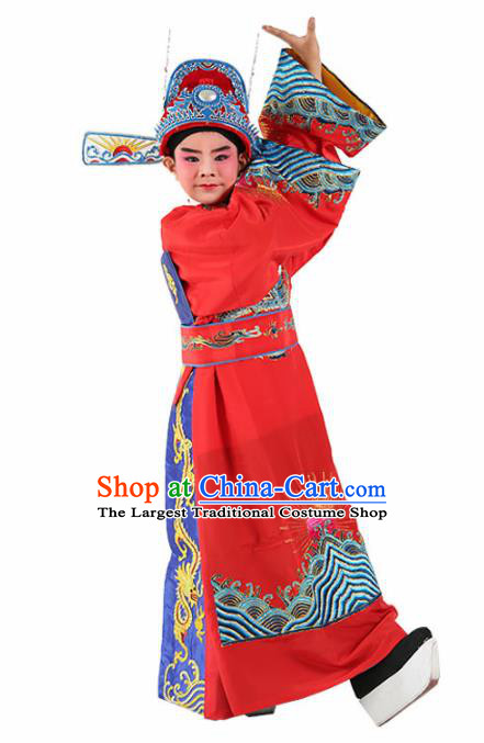 Chinese Traditional Beijing Opera Children Costume Peking Opera Niche Clothing for Kids