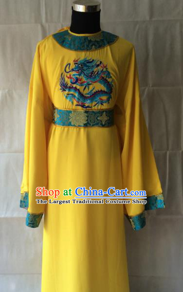 Traditional Chinese Beijing Opera Costume Peking Opera Eunuch Yellow Robe