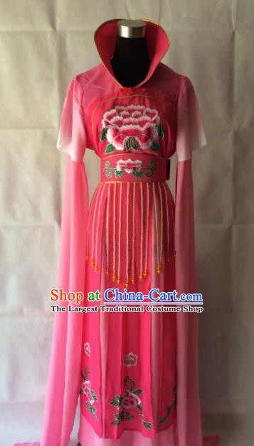 Traditional Chinese Beijing Opera Court Miad Costume Ancient Peri Rosy Dress for Women