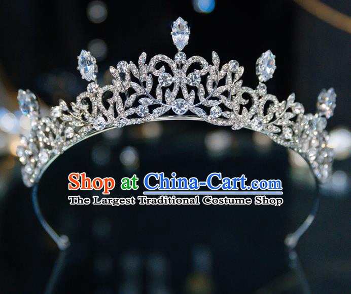 Handmade Wedding Hair Accessories Princess Zircon Royal Crown for Women