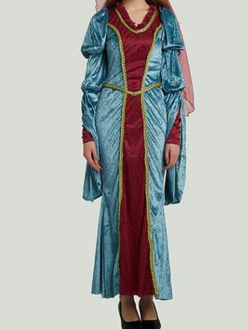 Traditional Egypt Costume Ancient Egypt Queen Blue Dress for Women