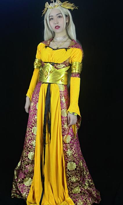 Traditional Greek Queen Costume Strophion Peplos Ancient Greece Goddess Dress for Women