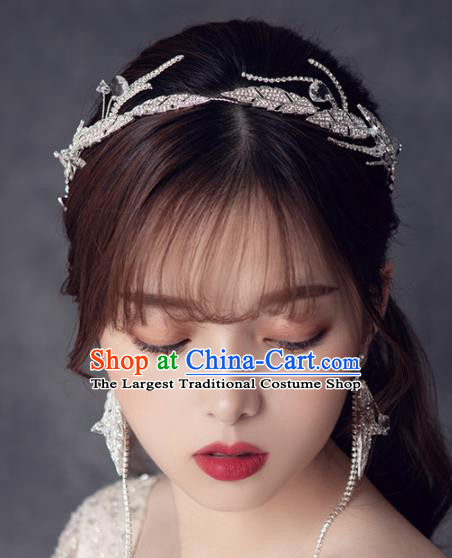 Top Grade Handmade Wedding Royal Crown Bride Zircon Hair Accessories for Women