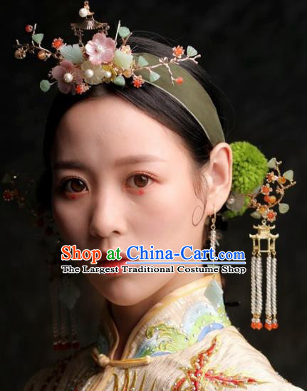 Chinese Ancient Bride Hair Clasp Hairpins Traditional Hair Accessories Headdress for Women