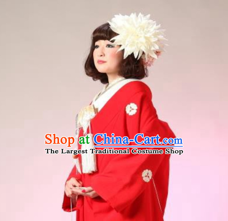 Classical Asian Hair Jewelry Handmade White Flower Headwear