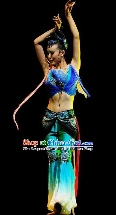 Chinese Traditional Classical Dance Clothing Flying Dance Stage Performance Costume for Women