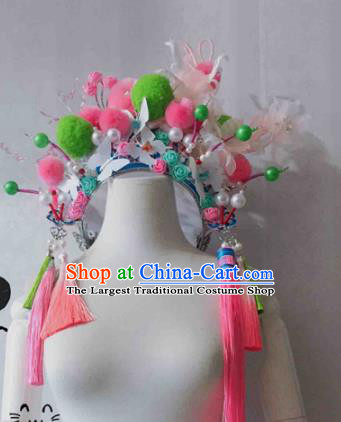 Chinese Traditional Hanfu Princess Hair Accessories Ancient Imperial Consort Tassel Phoenix Coronet Hairpins for Women