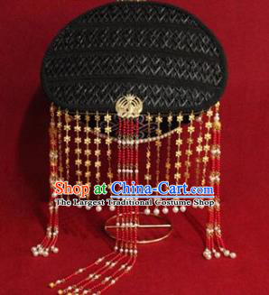 Chinese Ancient Empress Headwear Hat Traditional Qing Dynasty Queen Hair Accessories for Women