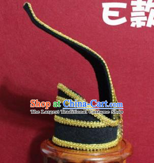 Handmade Chinese Han Dynasty Prince Black Hairdo Crown Traditional Ancient Swordsman Hair Accessories for Men