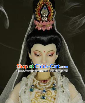 Chinese Ancient Lotus Coronet Headwear Traditional Palace Hair Accessories for Women