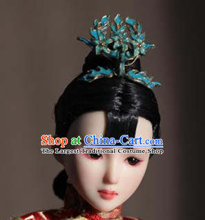 Chinese Ancient Empress Phoenix Hairpins Headwear Traditional Qing Dynasty Manchu Queen Hair Accessories for Women