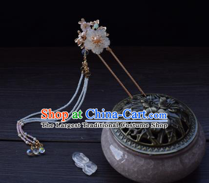 Chinese Ancient Princess Palace Beads Tassel Hairpins Traditional Handmade Hanfu Hair Accessories for Women