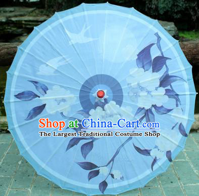 Handmade Chinese Traditional Printing Flowers Birds Oiled Paper Umbrellas Ancient Princess Umbrella