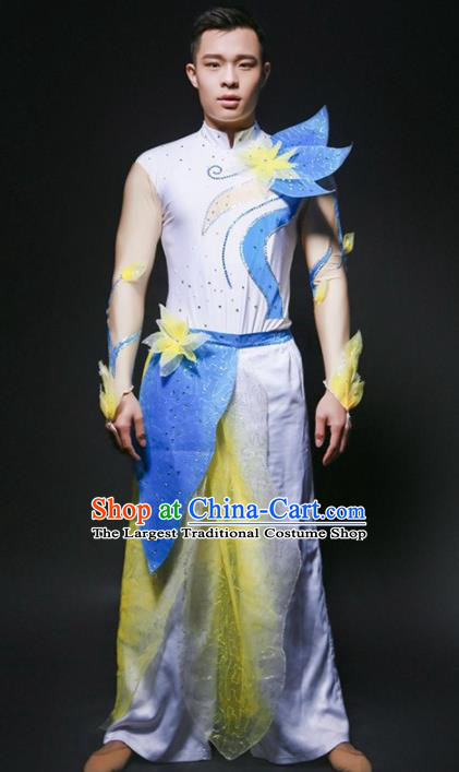 Chinese Folk Dance Costume Traditional Drum Dance Yangko Stage Performance Clothing for Men