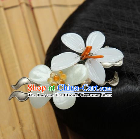Chinese Handmade Hanfu Flowers Hair Claw Hairpins Traditional Ancient Princess Hair Accessories for Women
