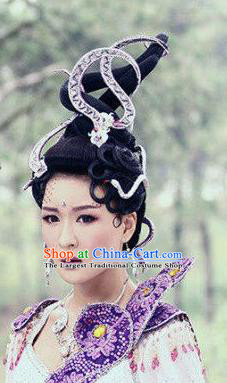 Handmade Chinese Swordswoman Hairpins Traditional Hanfu Hair Clips Ancient Queen Hair Accessories for Women