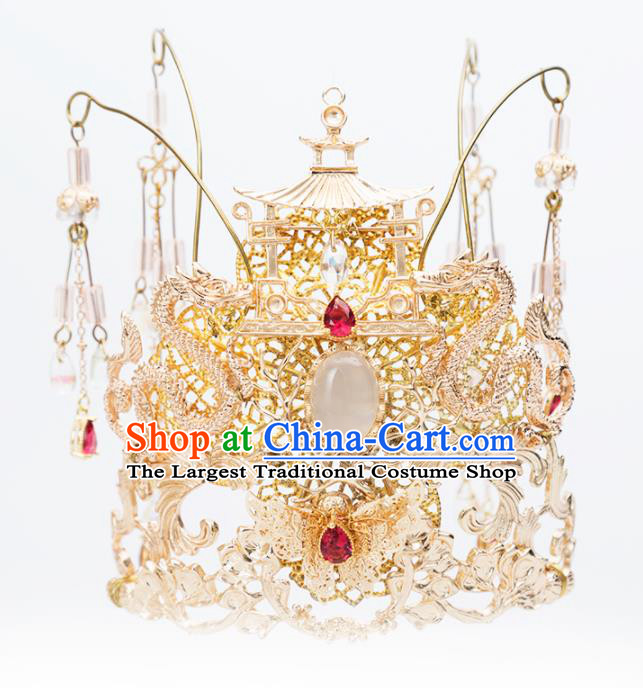 Chinese Handmade Hanfu Phoenix Coronet Hairpins Ancient Princess Hair Accessories Headwear for Women