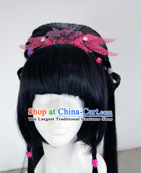 Chinese Traditional Cosplay Peri Wig Ancient Princess Wig Sheath for Women