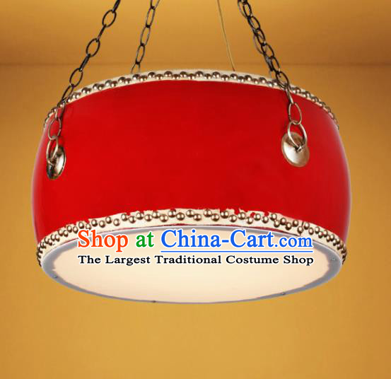 Chinese Traditional Drum Palace Lantern Handmade New Year Lanterns Hanging Lamp