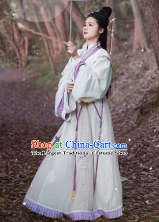 Chinese Jin Dynasty Imperial Consort Dress Traditional Ancient Princess Hanfu Historical Costume for Women