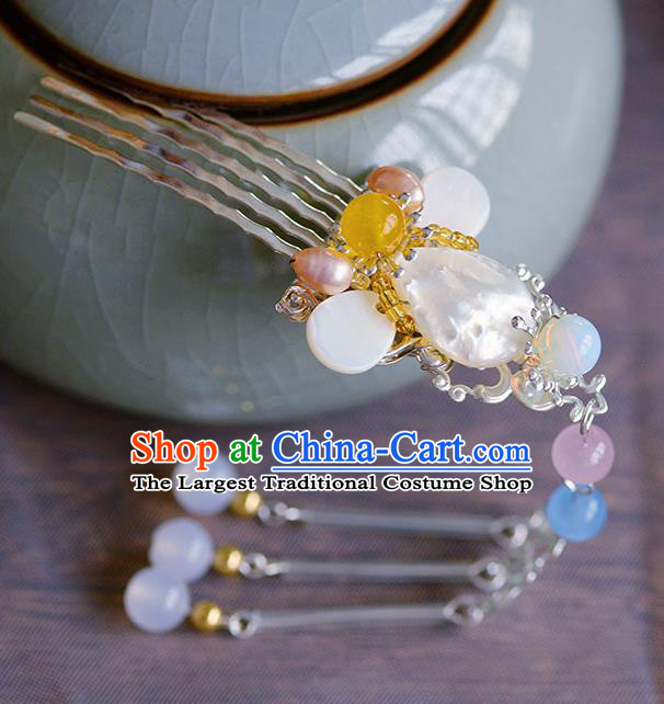 Traditional Chinese Ancient Palace Tassel Hair Comb Hairpins Handmade Wedding Hair Accessories for Women