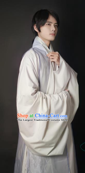 Chinese Traditional Ming Dynasty Taoist Historical Costume Ancient Swordsman Robe for Men