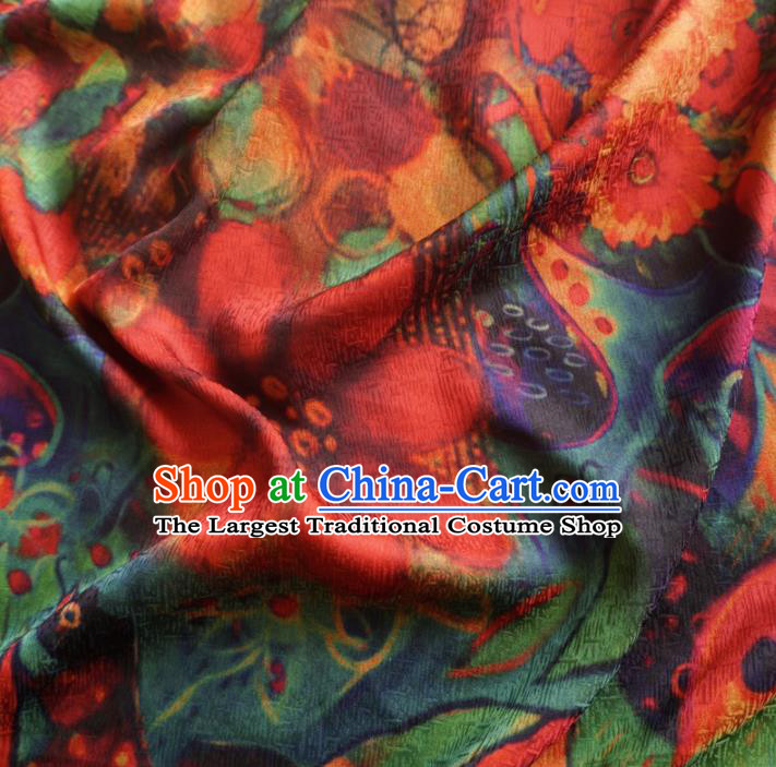 Asian Chinese Traditional Watered Gauze Cheongsam Silk Fabric Chinese Fabric Material