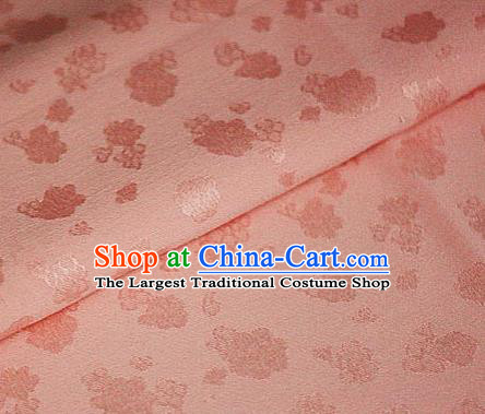 Asian Chinese Traditional Royal Flowers Pattern Pink Brocade Cheongsam Silk Fabric Chinese Satin Fabric Material