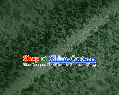 Chinese Classical Pattern Green Brocade Cheongsam Silk Fabric Chinese Traditional Satin Fabric Material