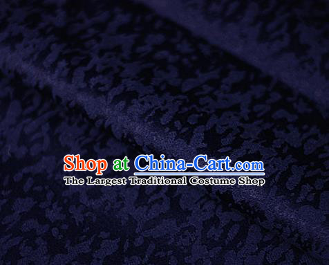Chinese Classical Pattern Navy Brocade Cheongsam Silk Fabric Chinese Traditional Satin Fabric Material