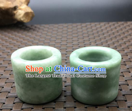 Chinese Handmade Ancient Jade Rings Traditional Jade Thimble Jewelry Accessories for Women for Men