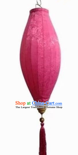 Handmade Chinese Traditional Lantern Pink Silk Lanterns Ceiling Lamp New Year Lantern